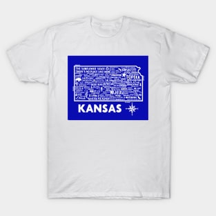Kansas Map T-Shirt